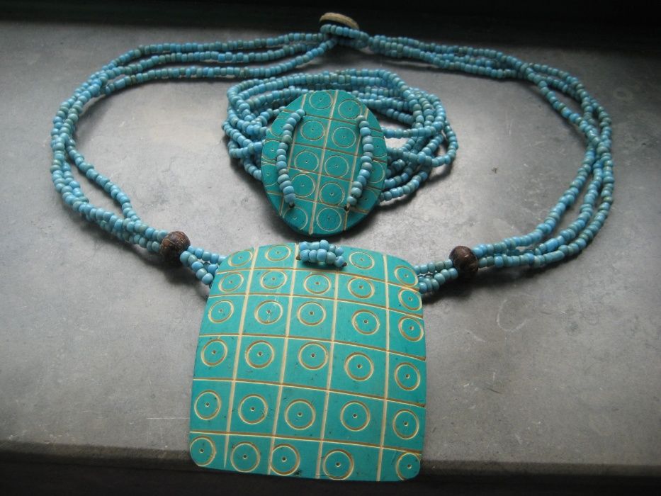 Fio + pulseira missangas (conjunto Nunca usado)