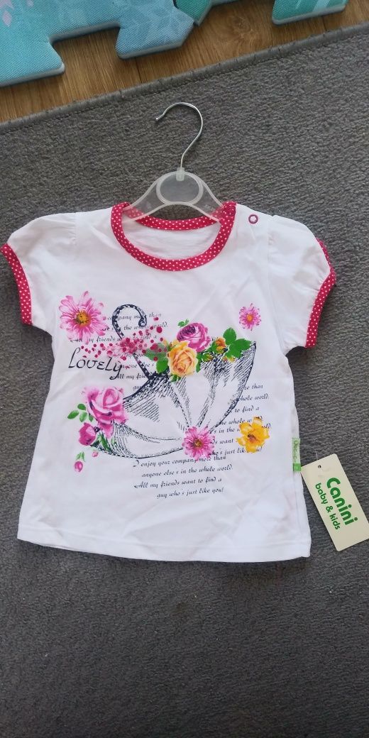 Bluzeczka i krótkie spodenki 74 cm CANINI BABY & KIDS