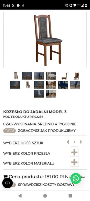 Sprzedam krzesła 6 sztuk