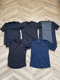 5 Koszulek sportowych - Zestaw - Nike - 4F - Karrimor   Rozmiar S