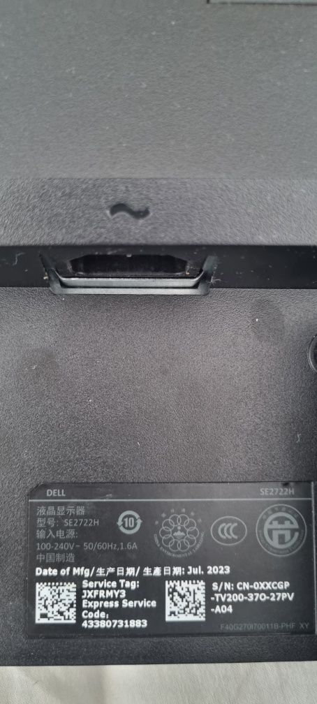 Monitor 29'’ Dell