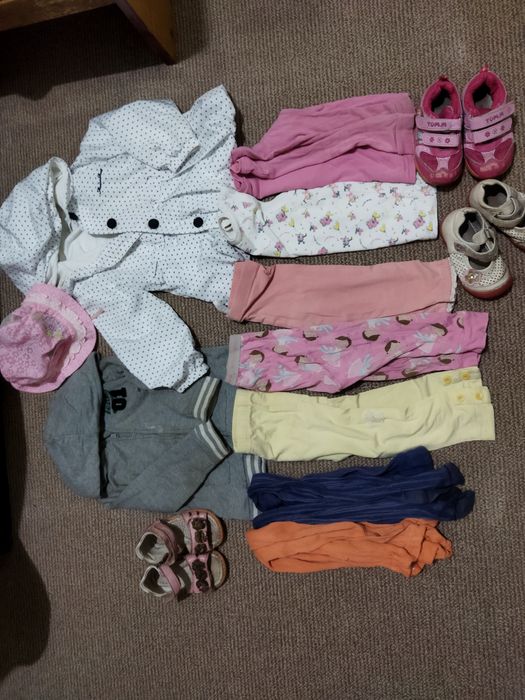 ЦЕНА ЗА ВСЕ Детские вещи обувь 1-2 года пакет лот