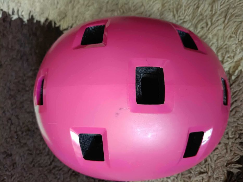Kask dla dziewczynki 6-9 kat na rolki rower rozmiar 52-54