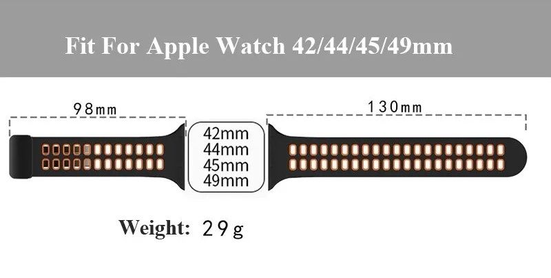 Магнитный ремешок Apple watch 42 44 45 49mm