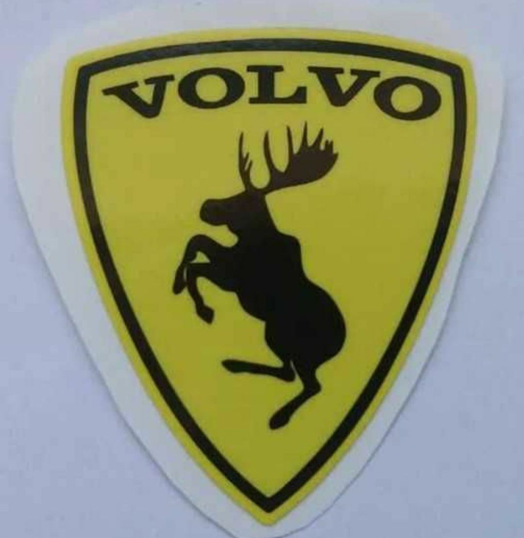 Naklejka VOLVO ŁOŚ szalone łosie Crazy Moose Volvo