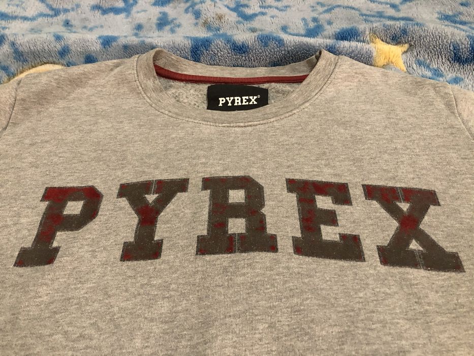 PYREX original streeatwear світшот сірий унісекс розмір S