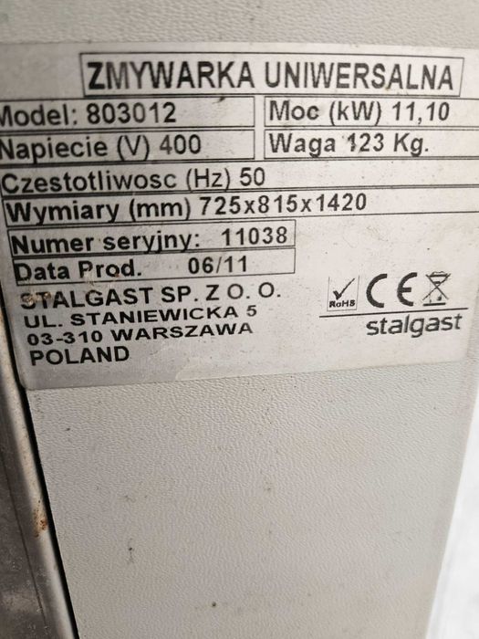 Zmywarka kapturowa gastronomiczna Silanos