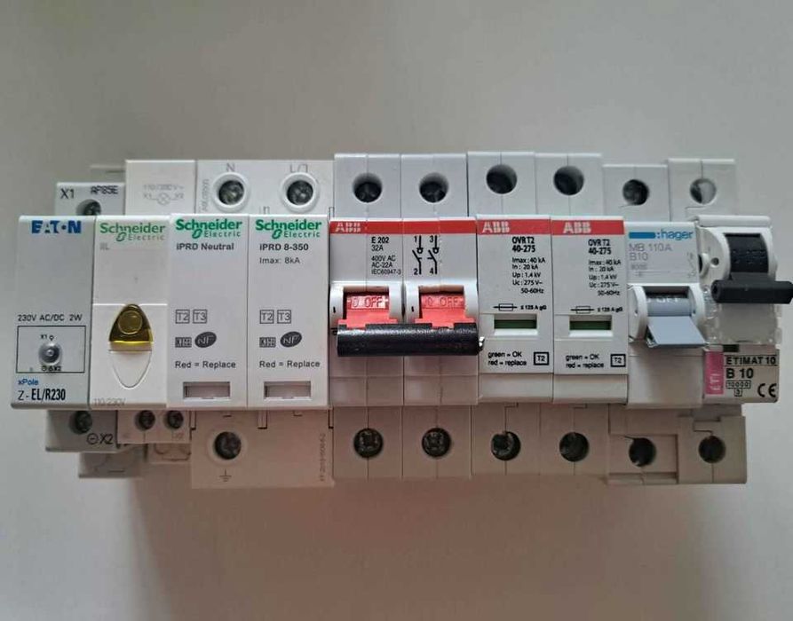 Osprzęt elektryczny Eaton, ABB, Schneider