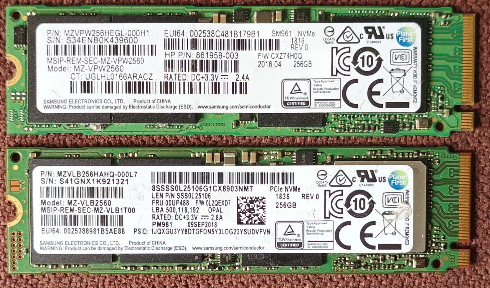 SSD M2 NVME/SATA3 256-512-1000GB