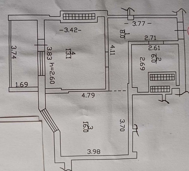 `Здам 1 кімн. квартиру, новобудова, автономне опалення, поруч центр