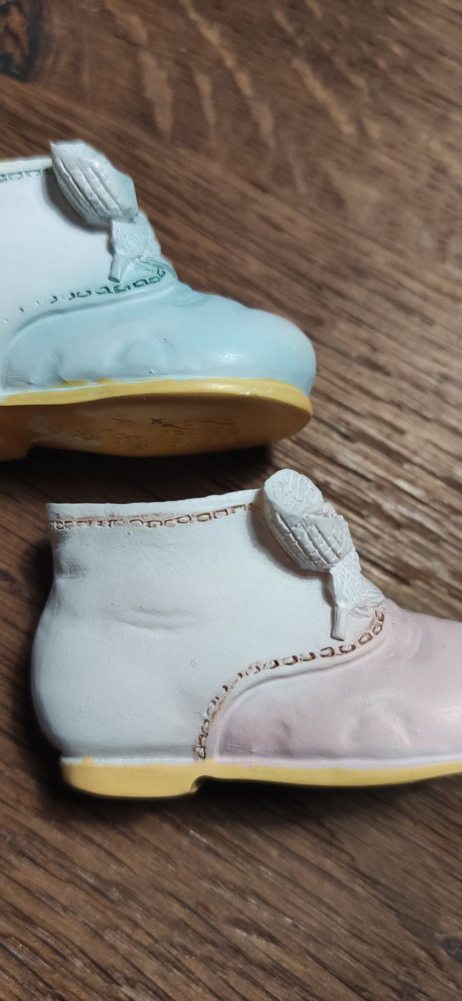 Ceramiczne buciki kolekcjonerskie, chłopiec/dziewczynka, gender reveal