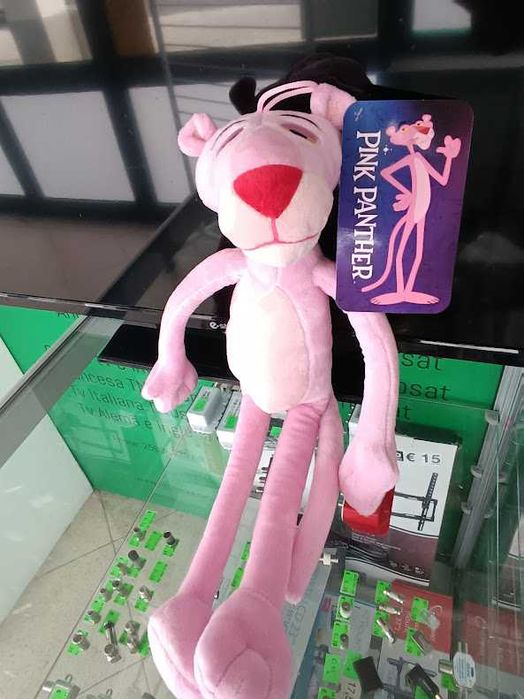 Novidade:Peluche Pantera Cor de Rosa 40cm