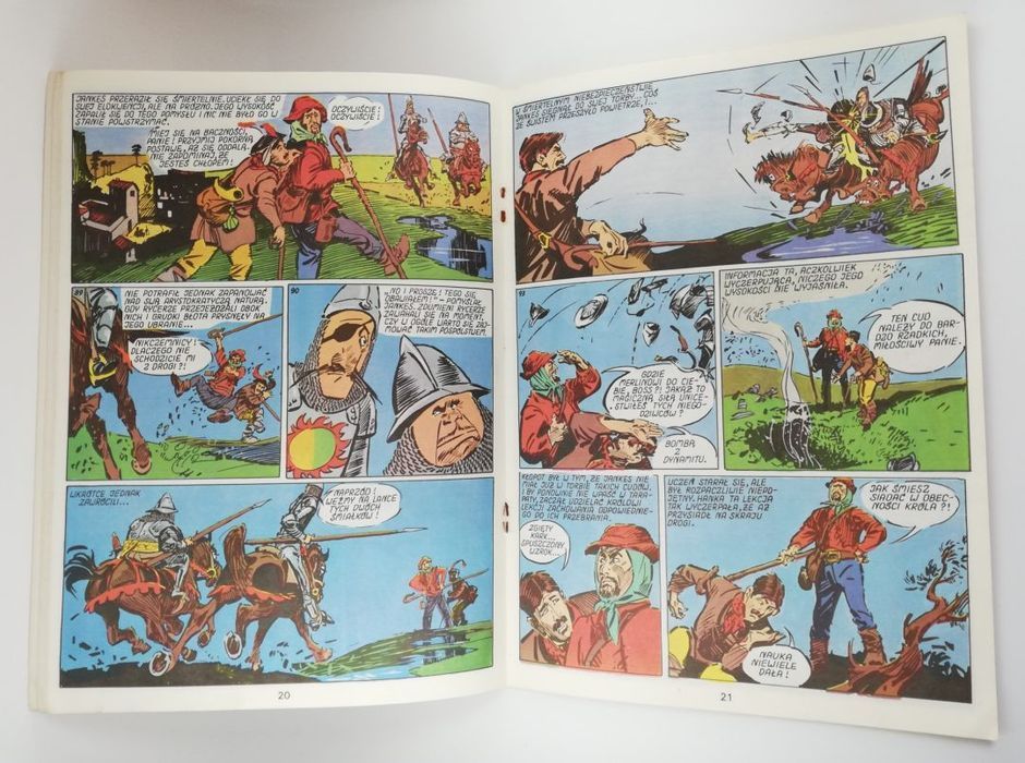 Stary komiks kolekcjonerski Jankes na dworze Króla Artura 1989 PRL