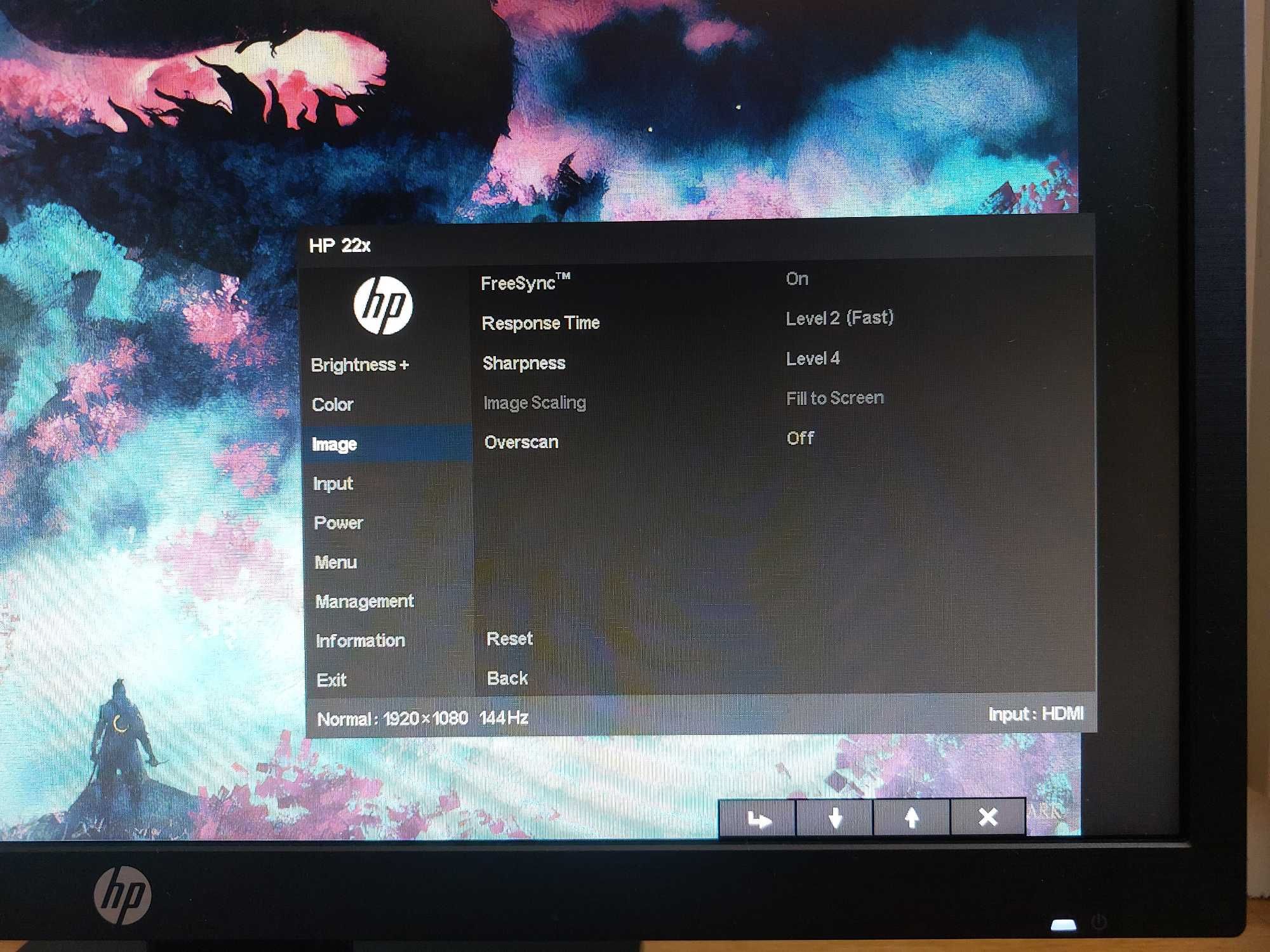 Monitor HP 22x - 144Hz 1080p