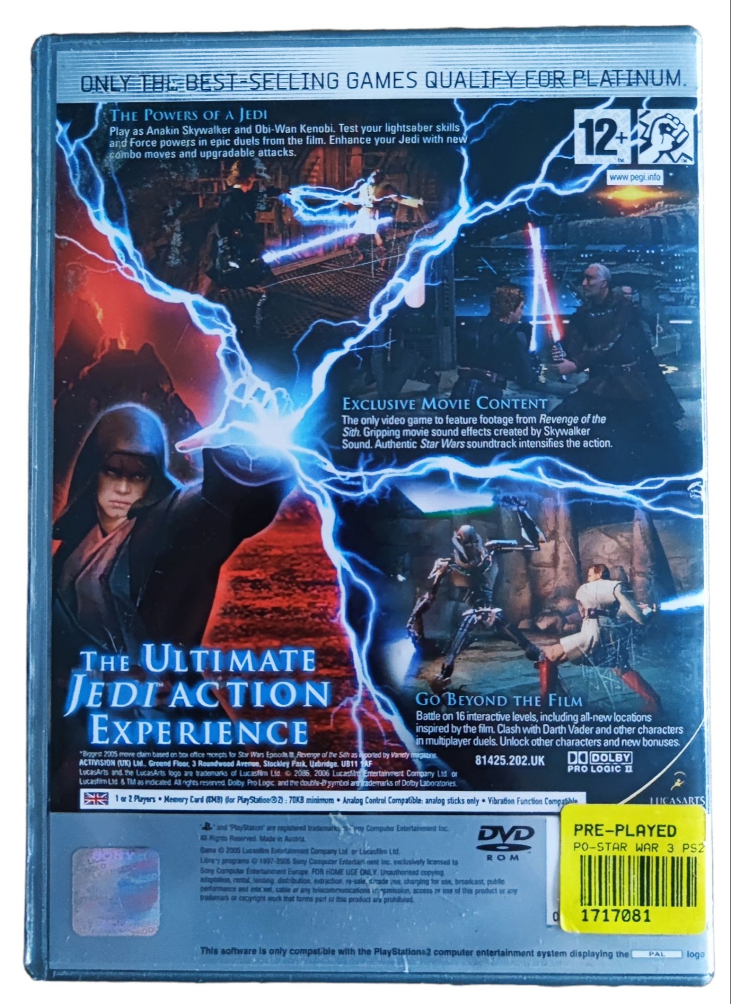 Star Wars: Episode III PlayStation 2 PS2