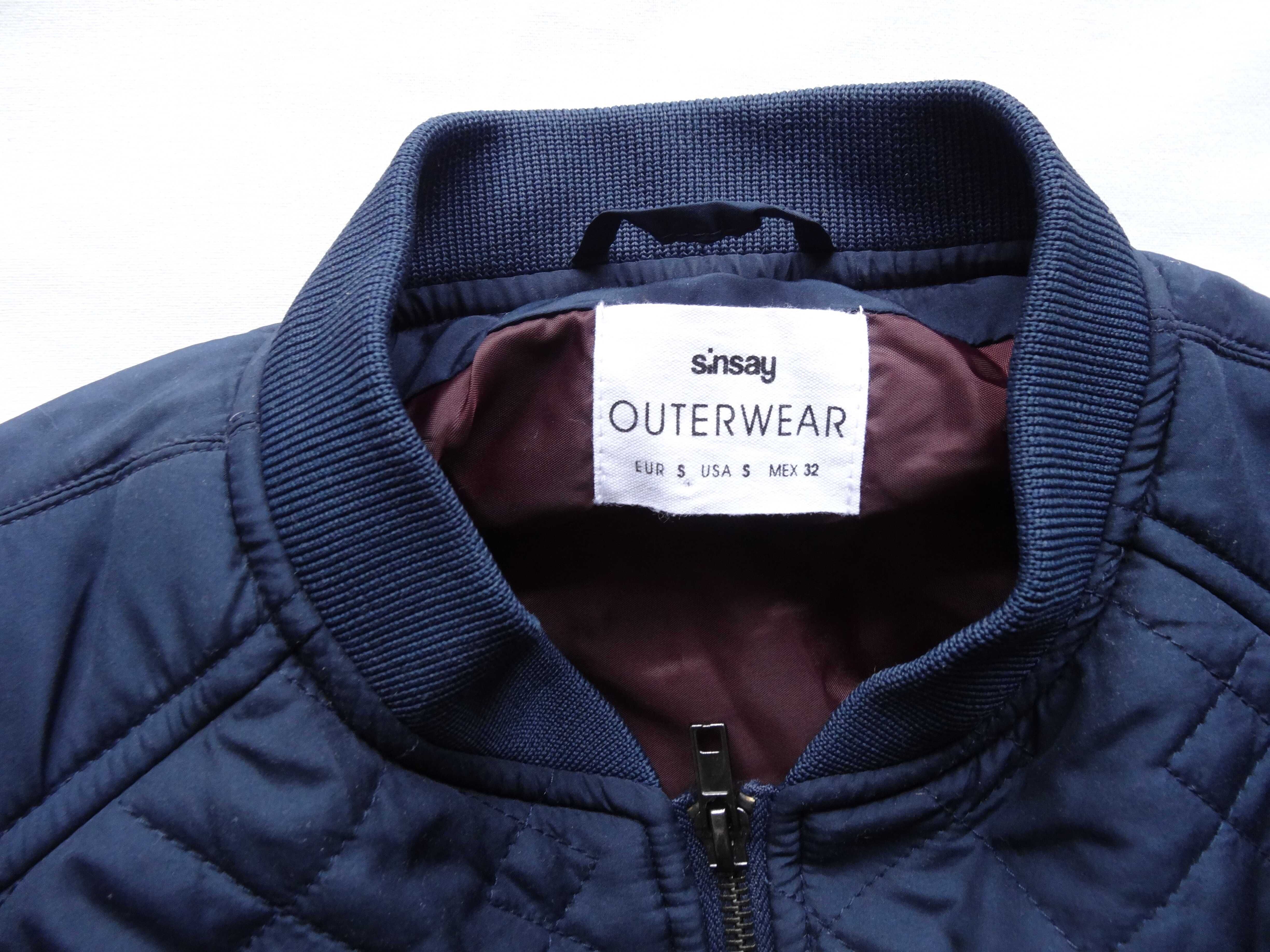 Kurtka Sinsay Outerwear rozmiar S granatowa oryginalna nowa bomberka