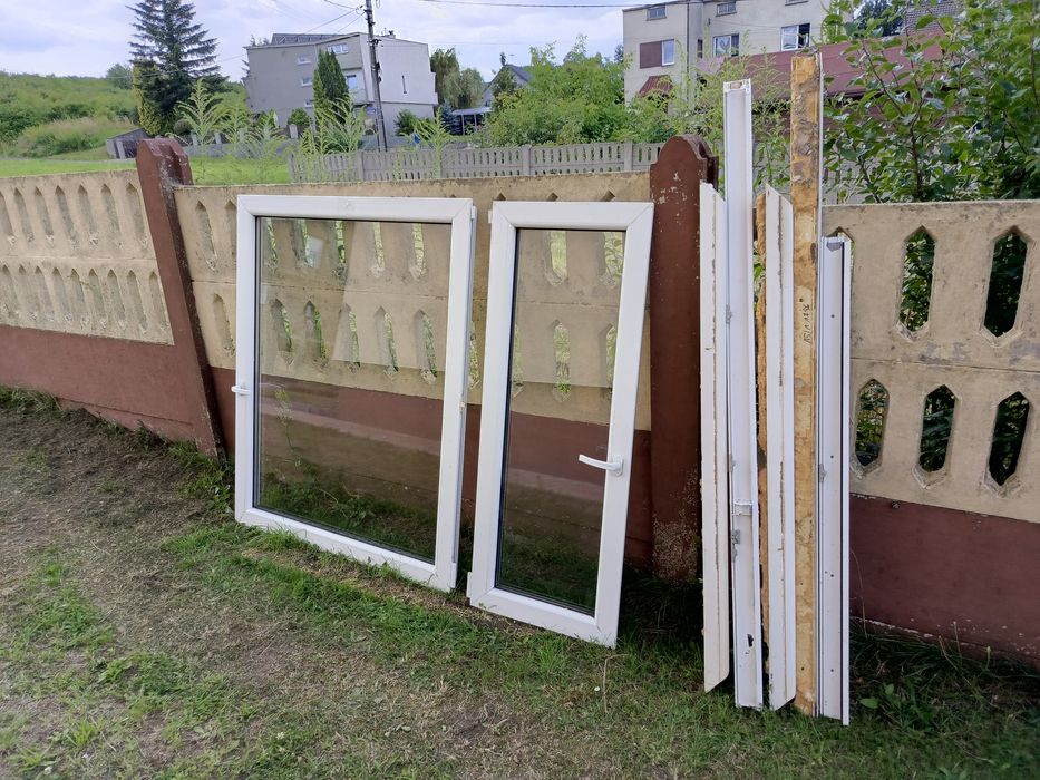 Okna okno białe z rozbiórki demontażu i ościeżnice bardzo dobry stan