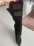 Buty kozaki zamszowe długie