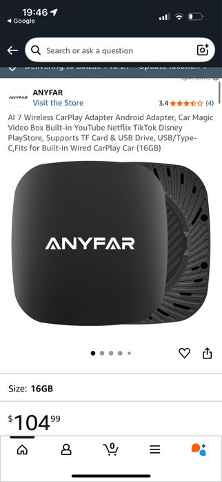 Carplay anyfar AI 7, conectar telemovel e telas em carro.