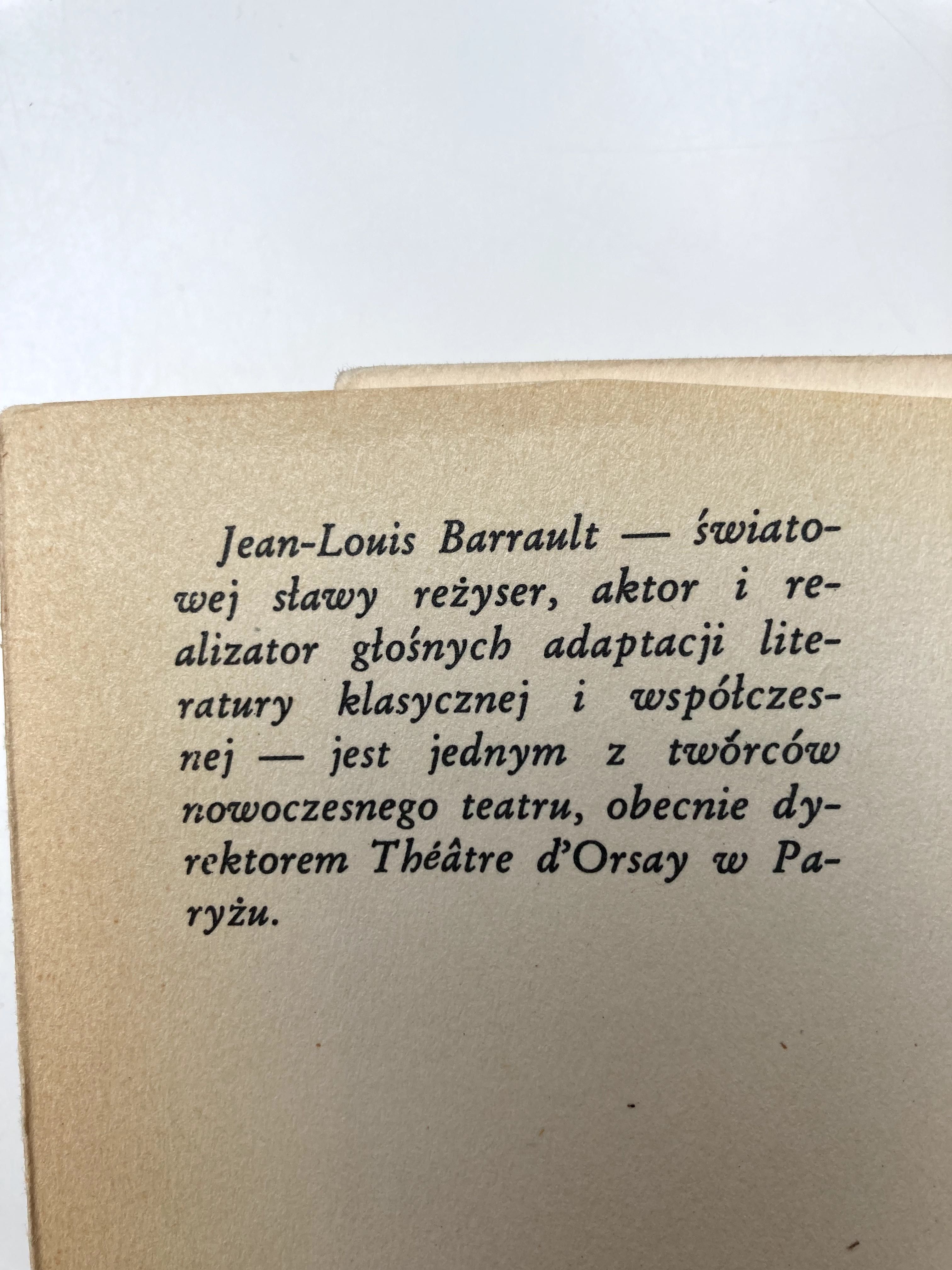 Jean - Louis Barrault "Wspomnienia dla jutra"