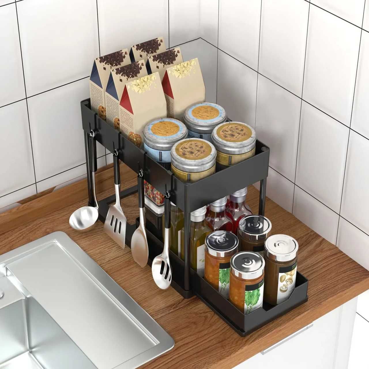 Багатофункціональний кухонний органайзер з висувним ящиком