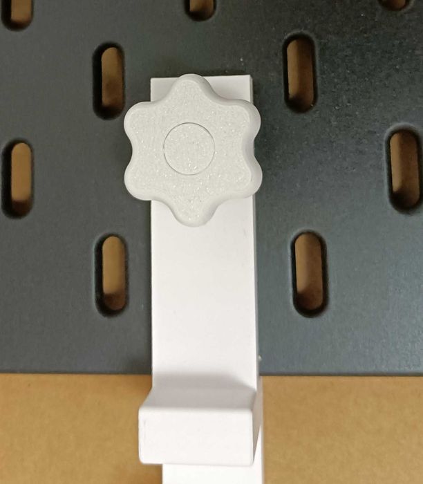 Uchwyt Zaciskowy (2szt) do Tablicy IKEA SKADIS. ZESTAW "POD KLUCZ"