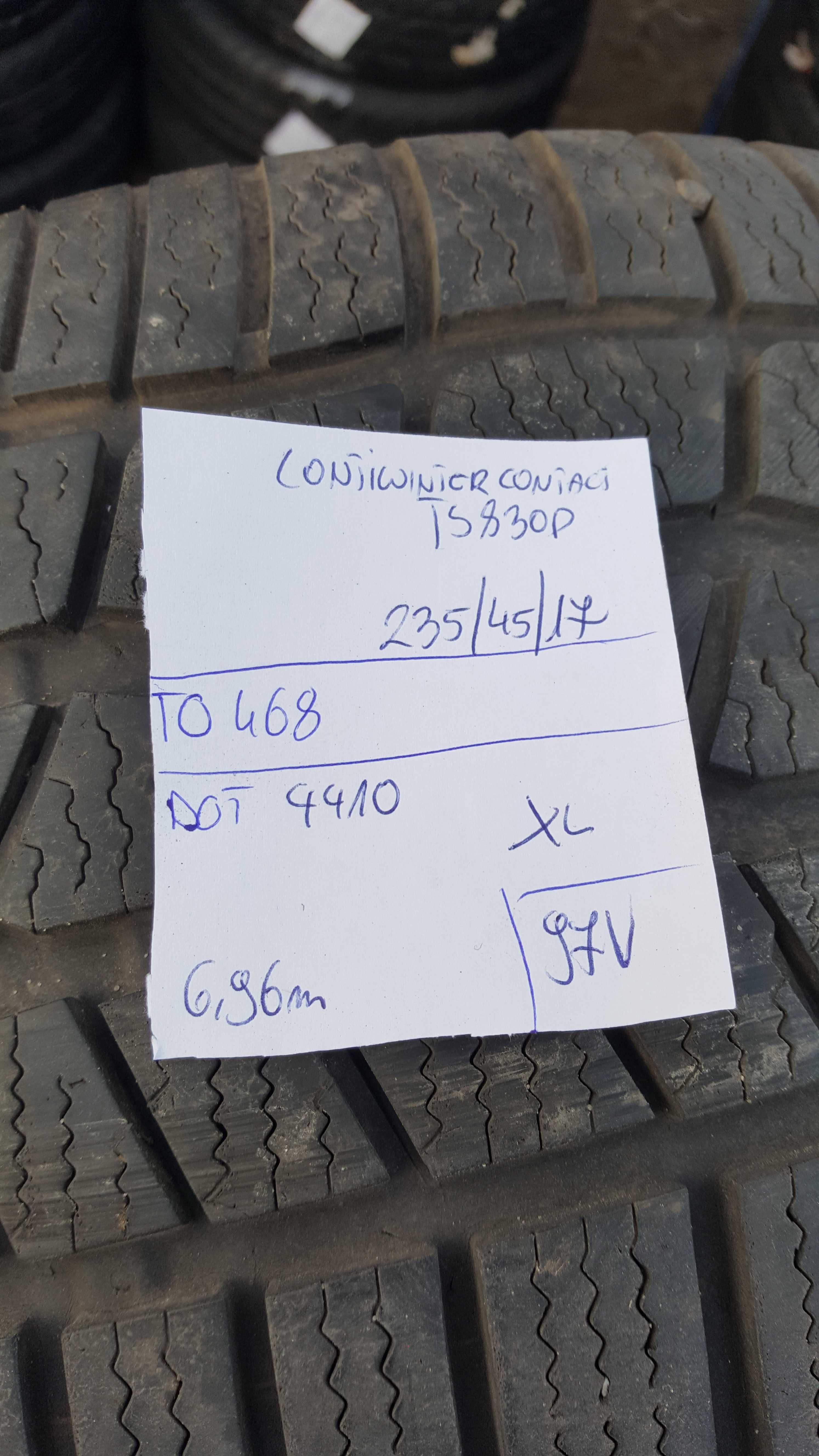 Continental 235/45 r17 TS830P XL /// 7mm!!! ContiWinterContact