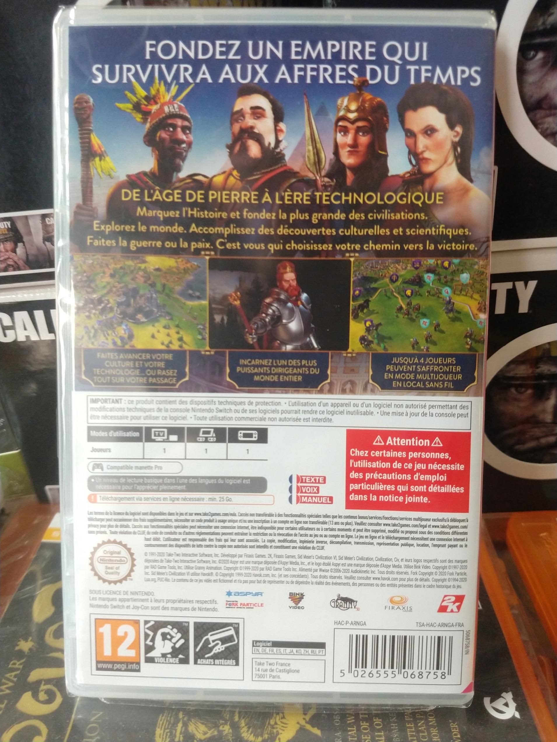 CIVILIZATION VI 6 Sid Meier's nintendo switch