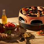 Emerio  piec do pizzy 3 w 1, opatentowany design, dla 6 osób raclette