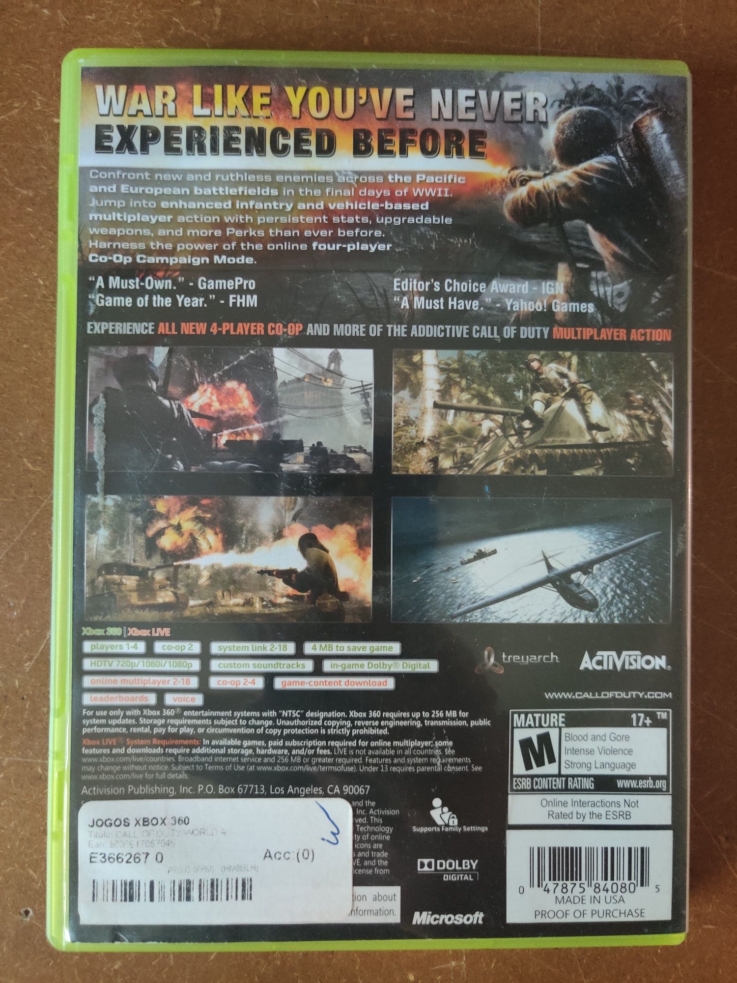 Call of Duty - World at War (Xbox 360/One/Series X)