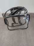 Mochila transparente com fecho em pvc