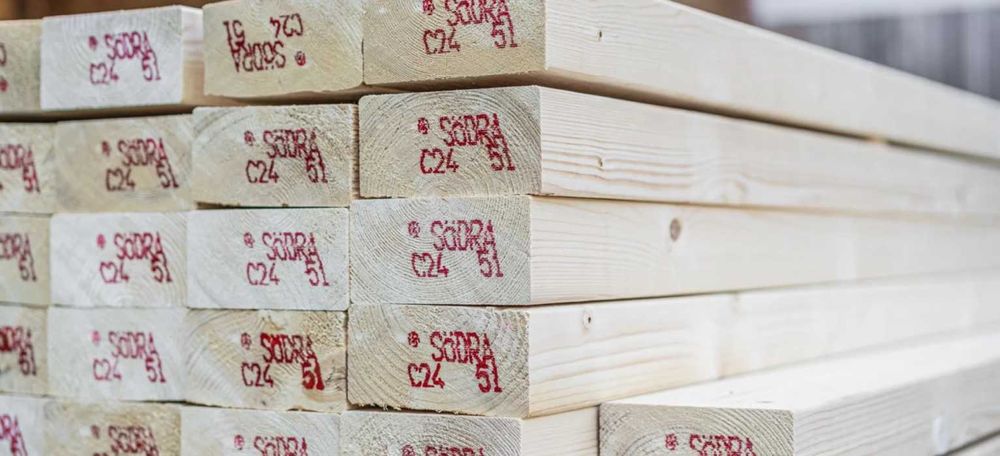 Drewno C24 konstrukcyjne świerk skandynawski