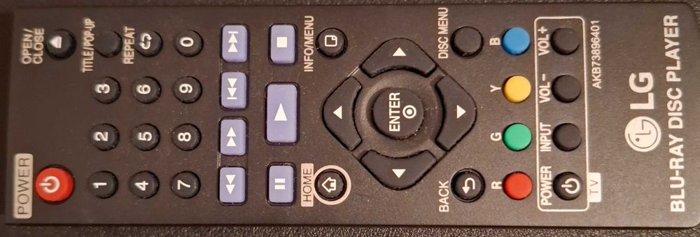 LG BluRay Disc DVD Player BP250