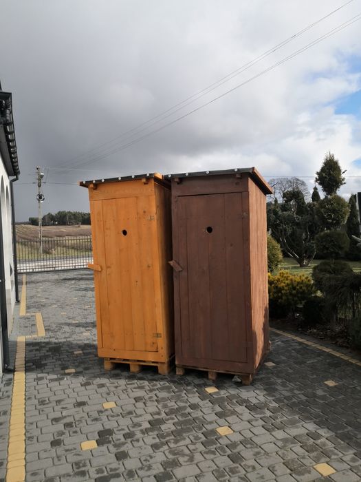 Toaleta drewniana zwykła WC wychodek ustęp szalet kibelek nowy WC