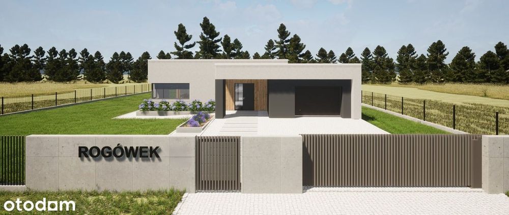 Dom z płaskim dachem, nowoczesny pow. 218/2000 m2 - 4 pok.