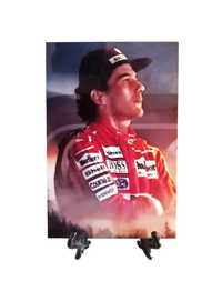 Placa Poster em Aluminio Ayrton Senna