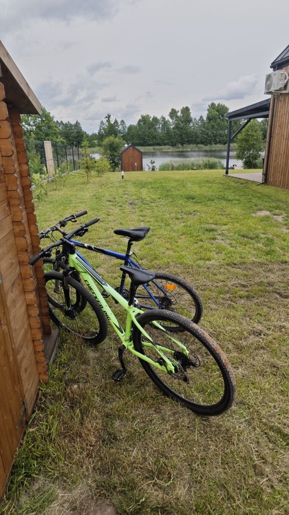 Domek z linią brzegową, balia, sauna, rowery