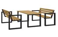 Zestaw mebli ogrodowych stół + 2 ławki 170cm