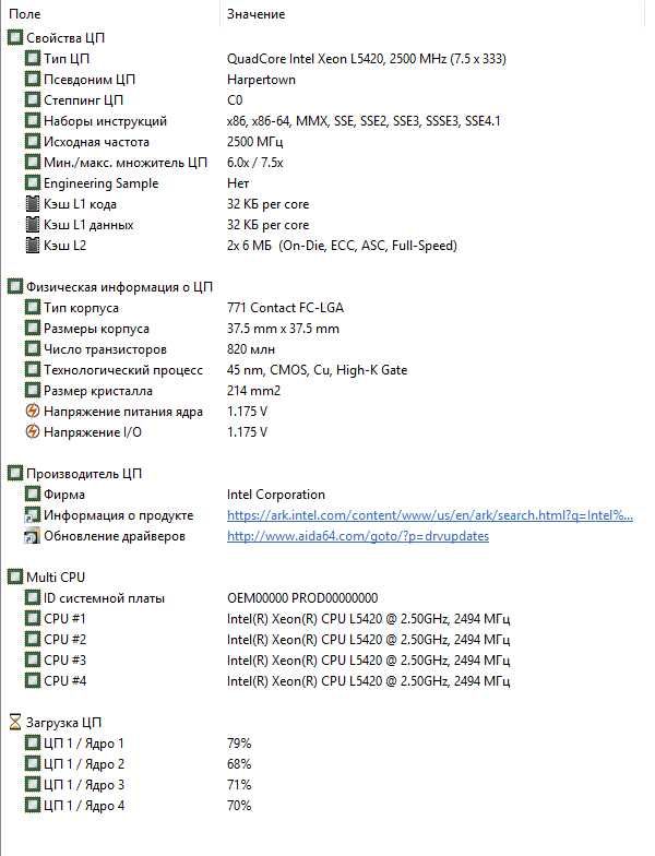Комплект 4 ядра Intel® Xeon® L5420/Gigabyte GA-G41MT-S2PT/ 8 Gb DDR3