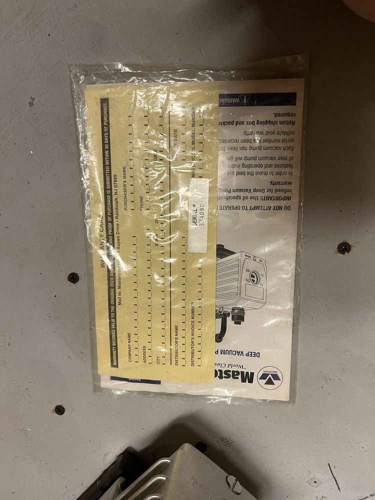 Pompa prozniowa mastercool 42l/min do klimatyzacji