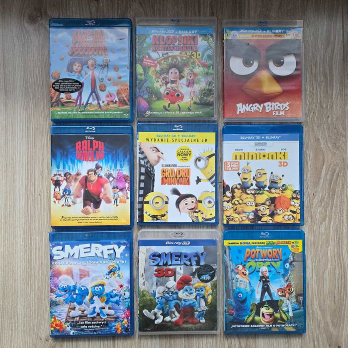 Bajki bluray (50 zł/szt.), stan BDB, PL wydania, Ty wybierasz!