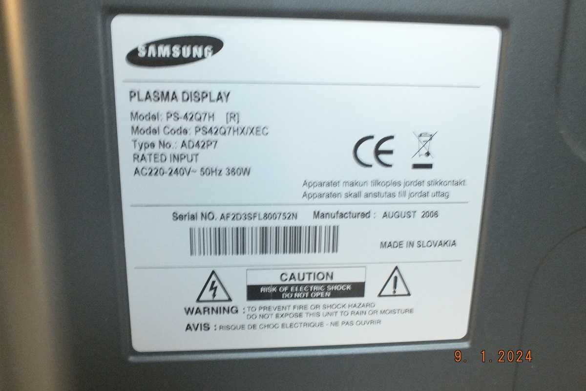 Telewizor Plazmowy Samsung 43''