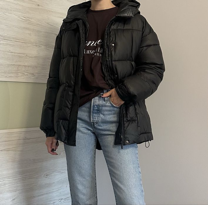 Пуховик пояс бренд Linel плащова водовідштовхувальна тканина аеро пух