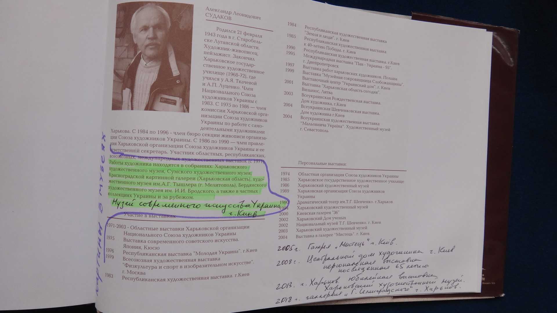 Альбом А.Судакова  ."Портрет земли"  -  художник Харьков 2004г.