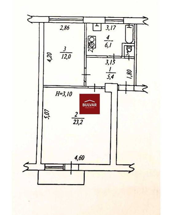 Продам 2к.кв. 48 м² в первом доме от метро Научная, Центр, Госпром
