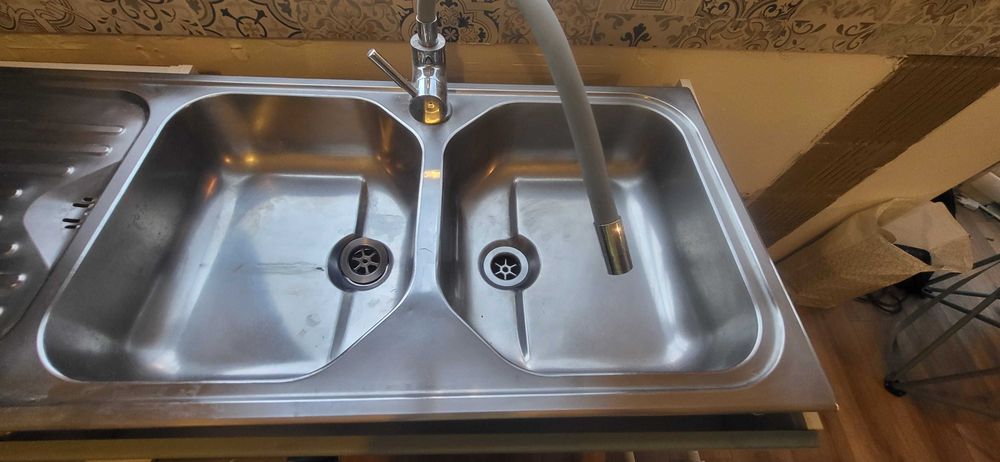 Zlewozmywak duży dwukomorowy