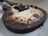 Gitara wzorowana na ESP Eclipse RZK Burnt II