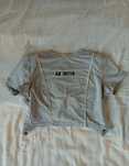 Crop top z odkrytymi plecami, a'la sportowy, modny, trendy, viralowy