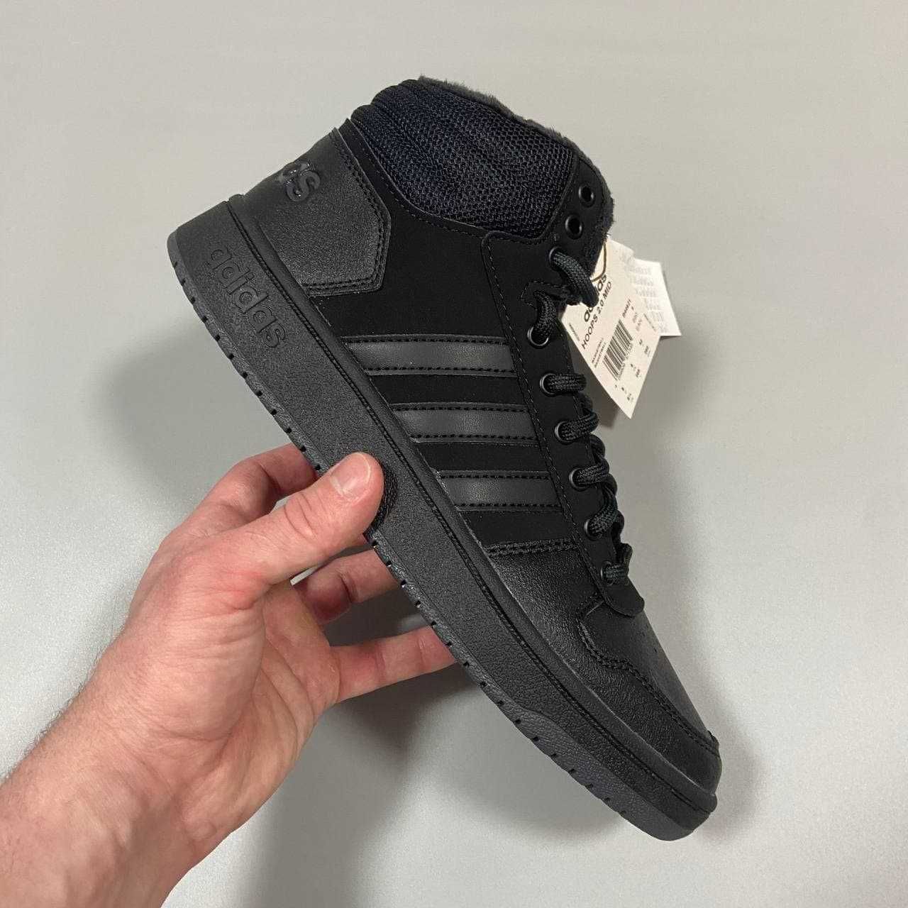 Оригинал! Зимние кроссовки Adidas Hoops 2.0 Mid B44621 winter