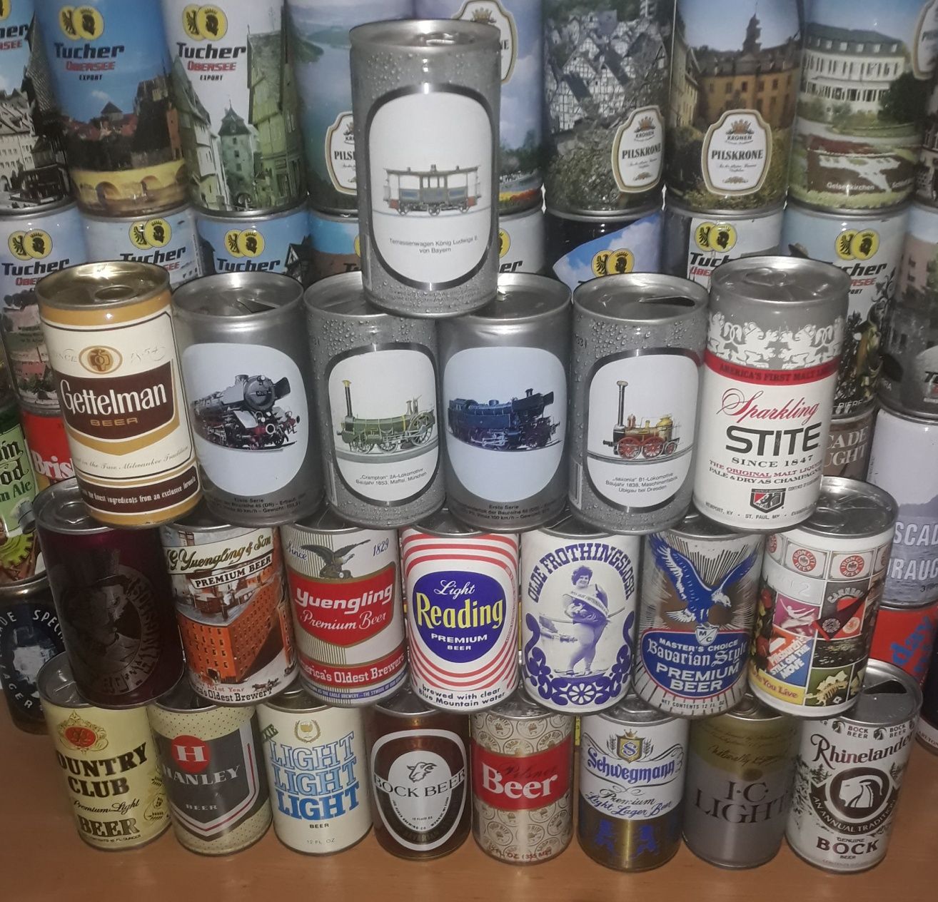 Latas Cerveja de ferro Vintage anos 70 (fins) e anos 80